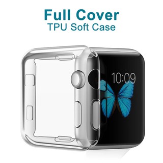 เคสกระจกใส กันรอยหน้าจอ สําหรับ iWatch Series 7 6 5 4 3 2 ขนาด 45มม. 41มม. 44 มม. 40 มม.42 มม. 38 มม.