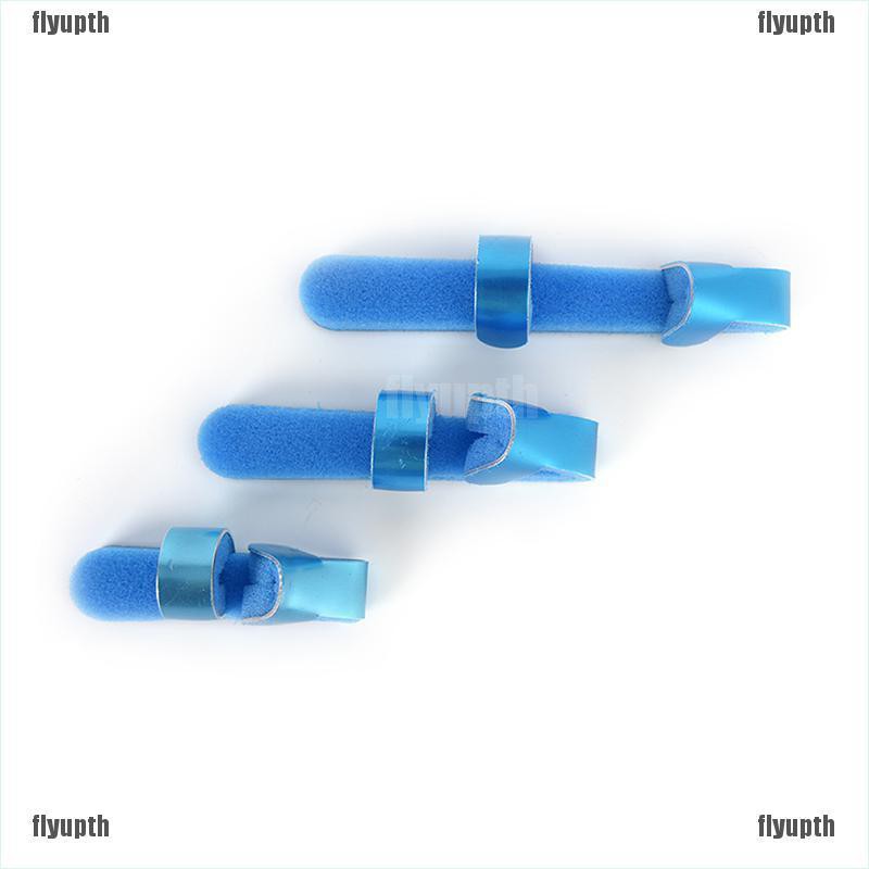 H MY 3 Sizes Metal Finger Injury Protector Support Brace Splint Joint ...