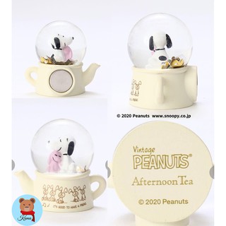 ✅พร้อมส่ง Mini Snoopy Magnet Peanuts Afternoon tea Snowglobe 2020 🇯🇵ลูกแก้วหิมะ สนูปปี้ แม่เหล็กติดตู้เย็น ของแท้