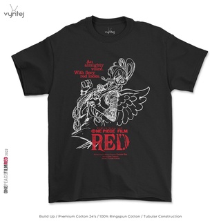 T-shirt  เสื้อยืด พิมพ์ลายอนิเมะ One PIECE RED FILM Uta สําหรับผู้ชาย | เสื้อเชิ้ตภาพยนตร์มังงะ 016FS-5XL