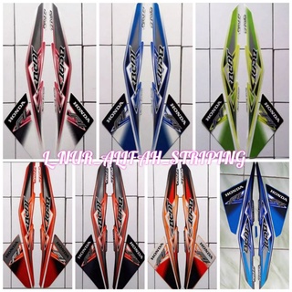 สติกเกอร์ STRIPING LIS LES Pole BODY รถจักรยานยนต์ HONDA BEAT FI 2012 2013