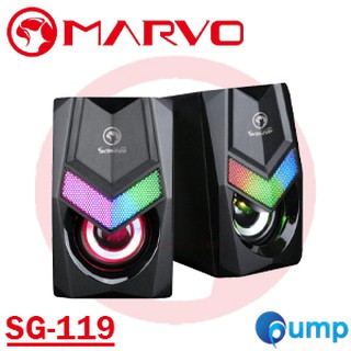 (ใส่โค้ด INC12EL ลดเพิ่ม 70.-) Marvo SG-119 Scorpion 2.0 Stereo LED Gaming Speakers