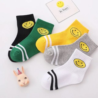 HOT! ถุงเท้าเด็ก 5 คู่ เพียง 69บาท ถุงเท้าเด็กชายหญิง สไตล์เกาหลี