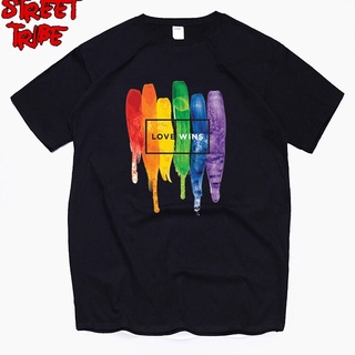 เสื้อผู้ชายเท่ - ผู้ชายเสื้อยืดผ้าฝ้าย s ความภาคภูมิใจ Lgbt เกย์รักเลสเบี้ยนสายรุ้ง s ฤดูร้อนออกกํา