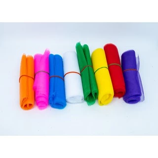 ผ้าผูกศาล 3 สี ผ้าแพรผูกศาลพระภูมิ ศาลตายาย ของแก้บน