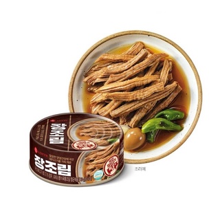 อาหารกระป๋องเกาหลี จางโจริม เครื่องเคียงหมูตุ๋น pork Jangjorim ขนาด  80g ยี่ห้อ Lotte