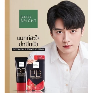 (1ซอง) เบบี้ไบร์ท วอเตอร์เมล่อน แมทท์ บีบี ครีม BABY BRIGHT WATERMELON & TOMATO MATTE BB CREAM SPF45 PA++ 7 กรัม