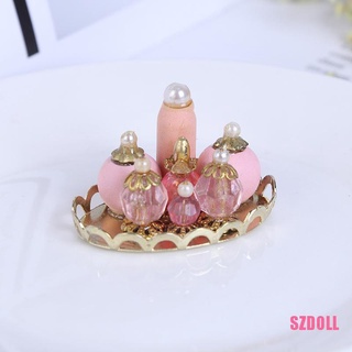 [SZDOLL6] โมเดลถาดน้ําหอมจิ๋ว สีชมพู สําหรับตกแต่งบ้านตุ๊กตา 1:12