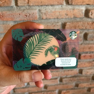 Starbucks card เปล่าไม่ขูดพิน