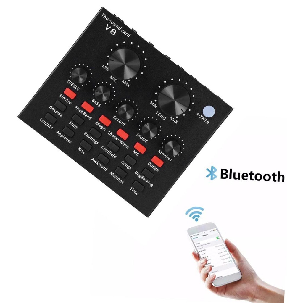 ซาว์นการ์ดแปลงสัญญาณเสียง V8 Live Stream audio (พร้อมส่ง)