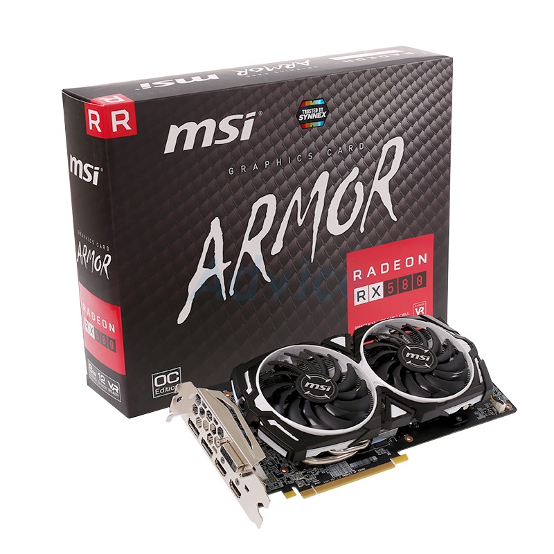 8GB GDDR5 AMD RX580 MSI ARMOR OC