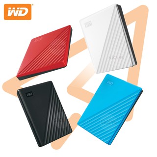 WD External Harddisk 2.5" USB 3.0 [1TB 2TB 4TB] ฮาร์ดดิสก์แบบพกพา MyPassport, External HDD ฮาร์ดดิสก์ ประกัน Synnex 3 ปี