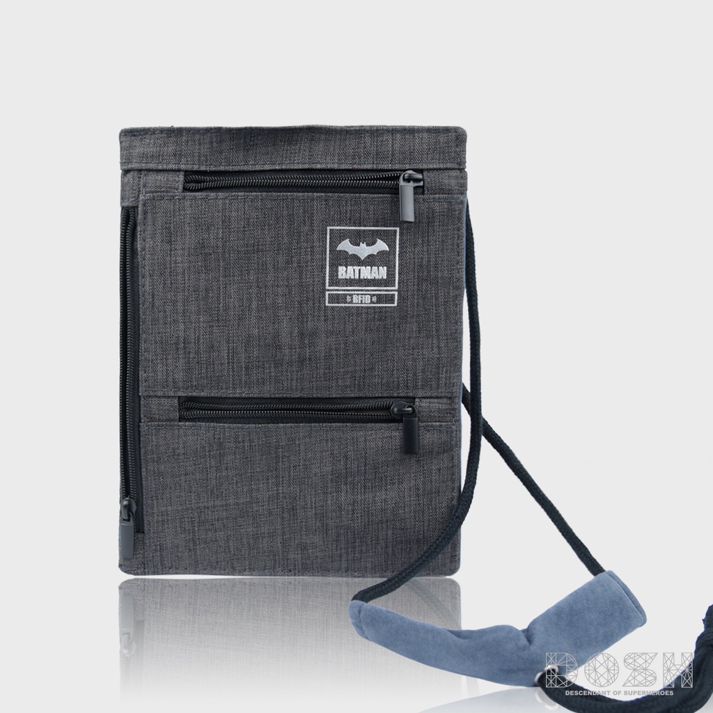 DOSH BAG SECURITY NECK WALLET BATMAN กระเป๋าสตางค์แบบคล้องคอ EBMAB5009-GY