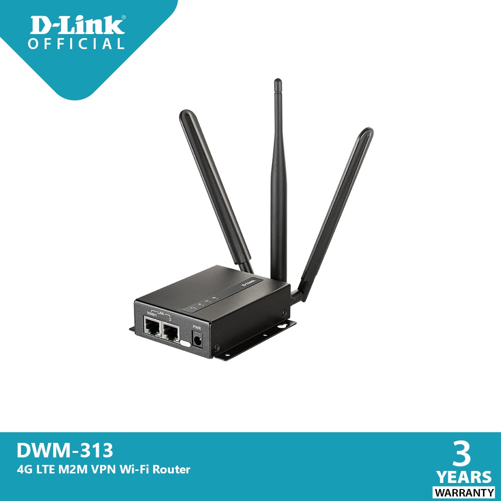 D-Link DWM-313: 4G LTE M2M VPN Wi-Fi Router