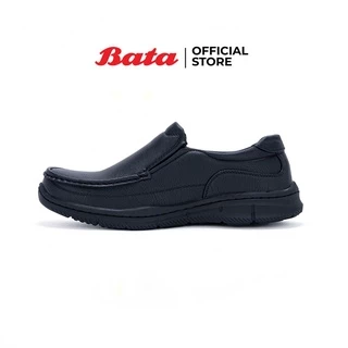 *Best Seller* Bata บาจา รองเท้าคัทชูแบบสวม ใส่ทำงาน สำหรับผู้ชาย รุ่น Amber สีดำ 8516278