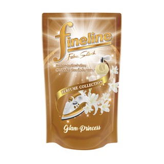 Fineline ไฟน์ไลน์ รีดผ้าเรียบ เพอร์ฟูมคอลเลคชั่น สีทอง ถุงรีฟิล 450 มล. กลิ่นแกล็มปริ้นเซส