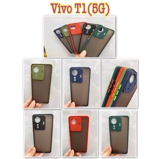 Vivo T1(5G) 🆕🥰พร้​อมส่งใน🇹🇭🥰เคสขอบนิ่มหลังแข็งขุ่นคลุมกล้อง For Vivo T1(5G)
