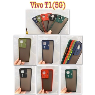 Vivo T1(5G) 🆕🥰พร้​อมส่งใน🇹🇭🥰เคสขอบนิ่มหลังแข็งขุ่นคลุมกล้อง For Vivo T1(5G)