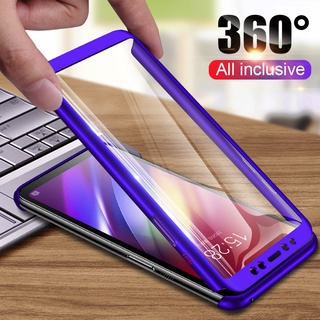 เคสโทรศัพท์มือถือแบบแข็ง บาง พร้อมกระจกนิรภัย 360 องศา สําหรับ Vivo 1601 1603 1718 1818 1907 1904 1901 1902 1724 1808 1903 JRXDZ