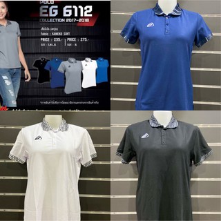 EGO SPORT EG6112 เสื้อโปโลผู้หญิงคอทอลายผ้าkanego