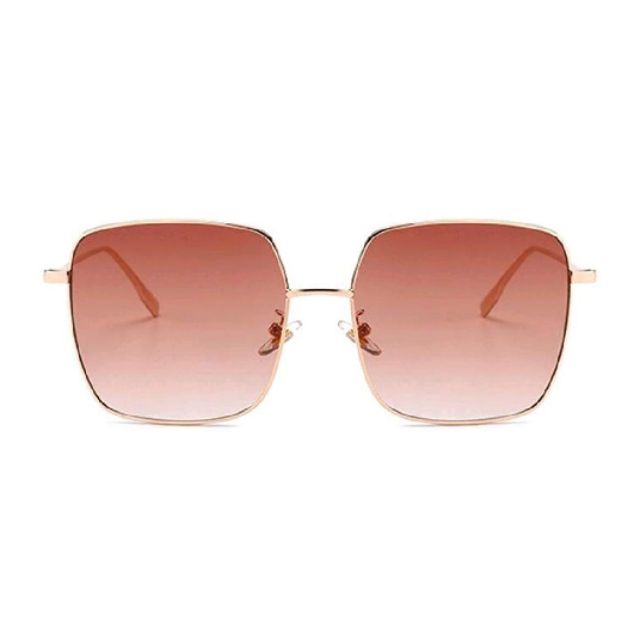 LVIOE Square Polarized Sunglasses For Women, Vintage Fashion Sun Glasses With UV Protection Mirrored Lenses, A01 Black Frame Gold Metal Temple/ Gray Polarized Lens, Medium Price In UAE | Amazon UAE - Foto 8