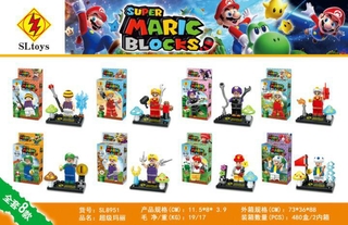 mega toys ตัวต่อจีน มาริโอ้ SL8951 ชุด Super Mario 8 แบบ