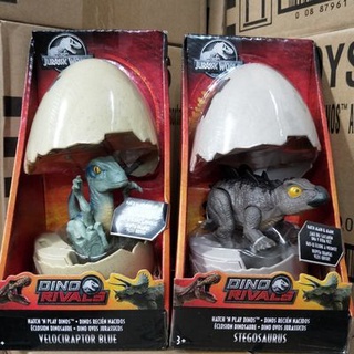 Mattel Jurassic World Dinosaur Incubation Series Velociraptor เตโกซอรัส การจำลอง ของเล่นเด็ก