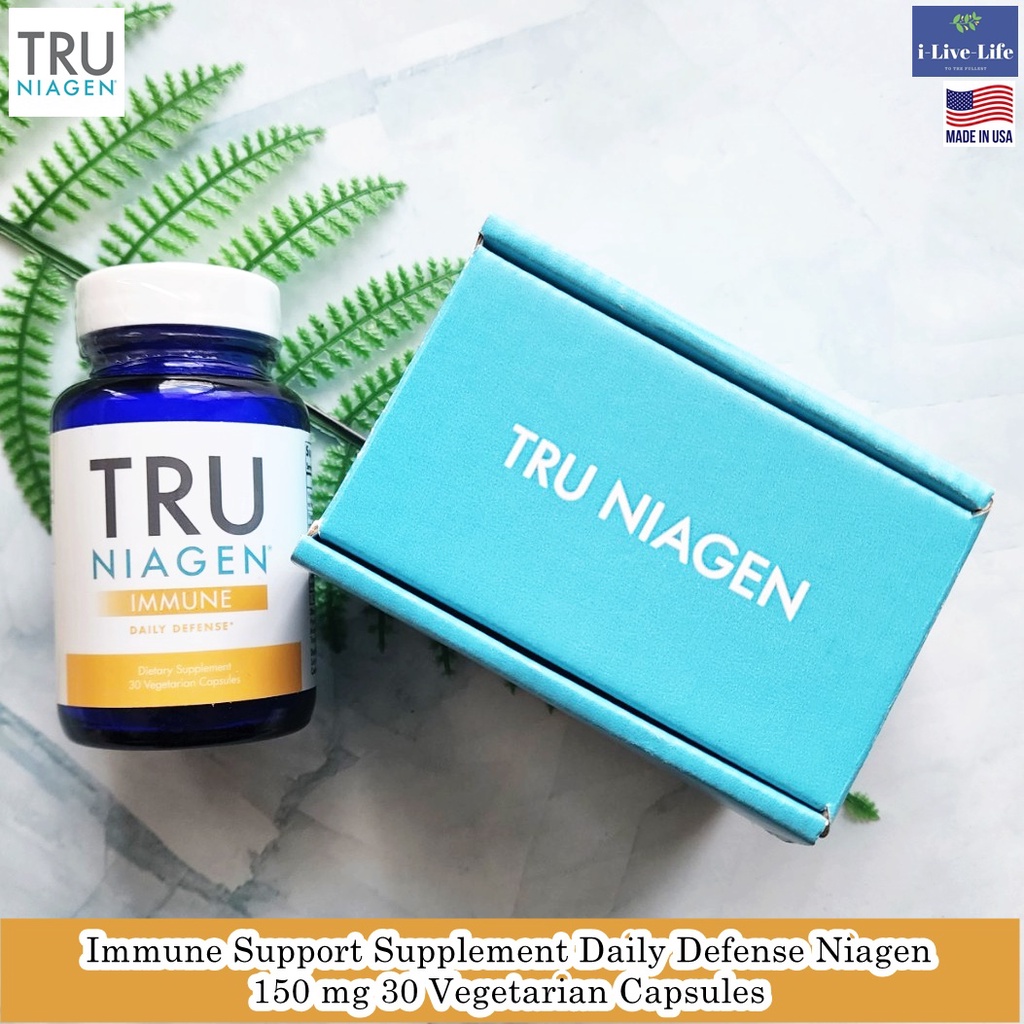 Tru Niagen - Immune Support Supplement Daily Defense Niagen 150 mg 30 Vegetarian Capsules อาหารเสริม