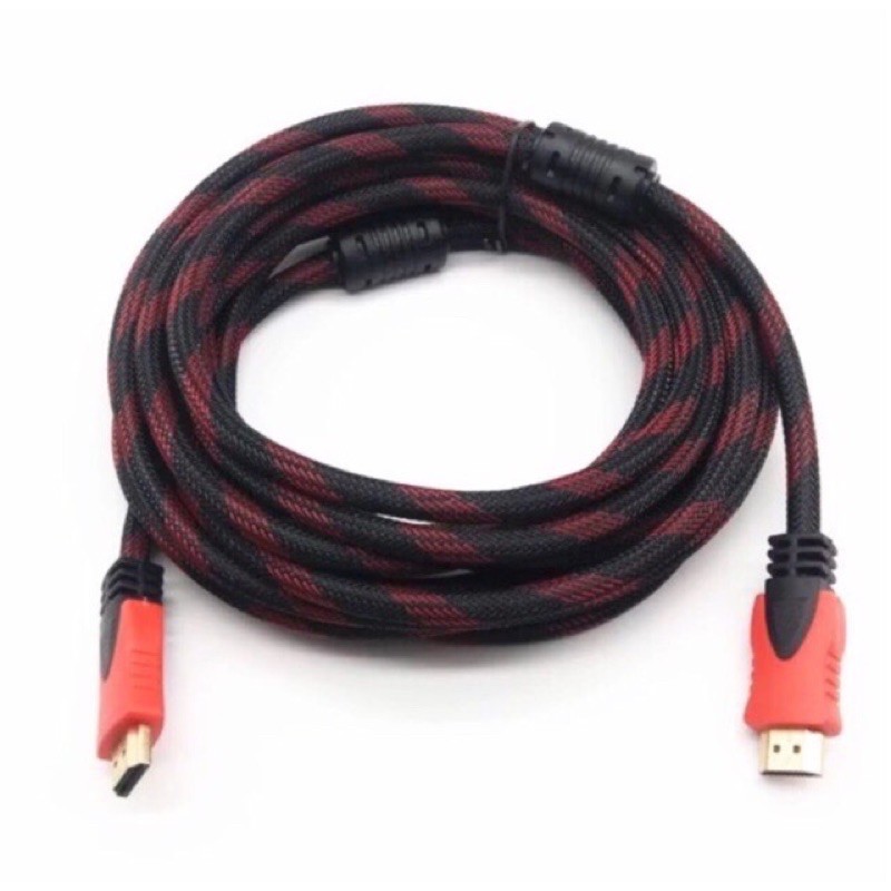 สายHDMI ต่อทีวึ สายเคเบิล สายส่งสัญญาณดิจิทัล สายต่อทีวีสายถัก ยาว 1.5,3,5,10 เมตร ทนทานใช้ดี
