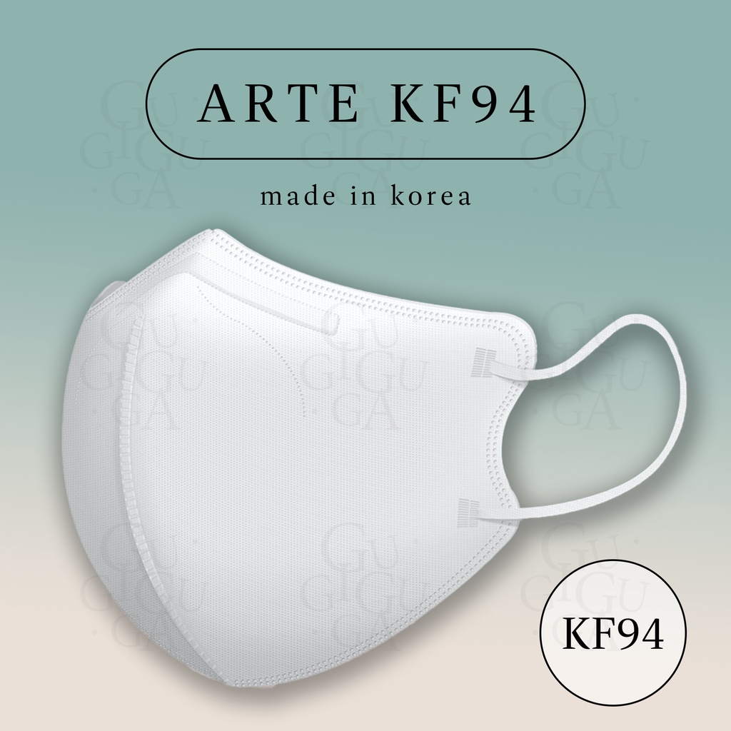 พร้อมส่ง หน้ากากอนามัย KF94 เกาหลี ของแท้ Arte (สีขาว/ดำ)