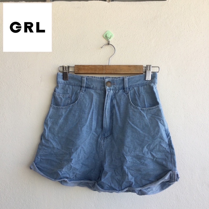 กางเกงยีนส์ขาสั้น สียีนส์ GRL