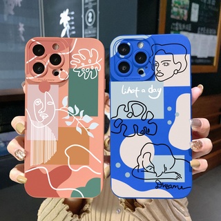 เคสโทรศัพท์มือถือ ขอบสี่เหลี่ยม ลายศิลปะ Retr ผู้หญิง สําหรับ Realme C35 C11 2021 C12 C15 C21Y C25Y C25S Realme5 5i 6i 8 Pro