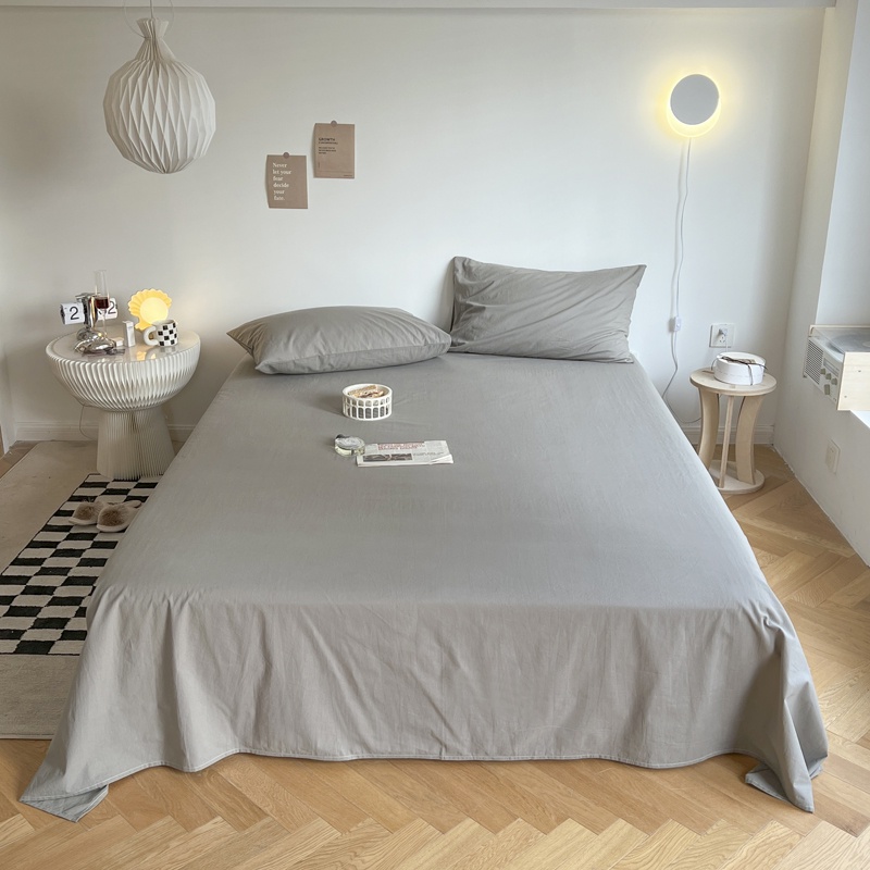 Flat Sheet สีล้วน ผ้าปูไม่รัดมุม Bed sheeet เฉพาะผ้าปู 1 ชิ้น