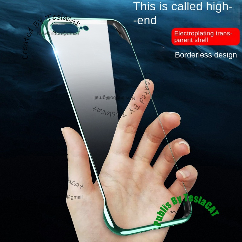 เคสโทรศัพท์มือถือ แบบใส ขอบสีเขียว สําหรับ iPhone 7Plus 8Plus SE2022 SE3 SE2 Xsmax XR Xs