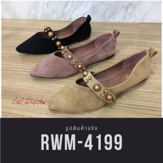 RWM-4199 รองเท้าคัชชูส้นแบนหัวแหลม