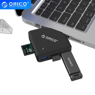 Orico เครื่องอ่านการ์ดฮับ USB 5 พอร์ต TF SD USB3.0 5gbps พร้อมฟังก์ชั่น OTG สําหรับแล็ปท็อป (C3TS)