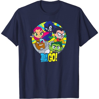 เสื้อยืดโอเวอร์ไซส์เสื้อเชิ้ตผู้ใหญ่ ลาย Titans Go! เสื้อยืด พิมพ์ลาย Go GroupS-3XL