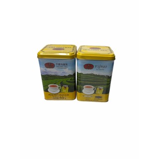 ชาตรามือ CHA TRA MUE ชาอู่หลง OOLONG TEA รุ่นกระป๋อง,ถุงกรองชาTEABAG น้ำหนักสุทธิ 50g 1SETCOMBO/จำนวน 2 กระป๋อง/จำนวน 40