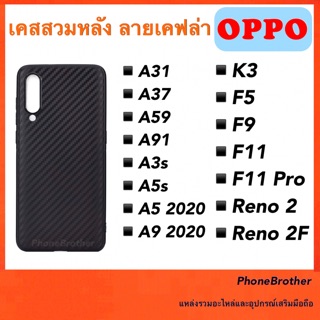 เคสoppo เคสหลัง เคสเคฟล่านิ่ม Oppo A31/A37/A59/A91/A3s/A5s/A5 2020/A9 2020/K3/F5/F7/F9/F11/F11 Pro/Reno2/Reno2F