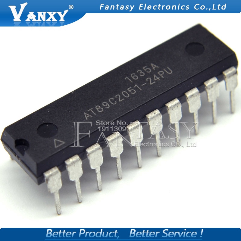 5PCS AT89C2051-24PU DIP20 AT89C2051-24 DIP AT89C2051 IC ใหม่และต้นฉบับ