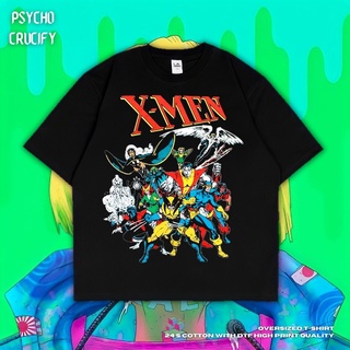 เสื้อยืด ขนาดใหญ่ พิมพ์ลาย Psycho Crucify X-Men สําหรับผู้ชาย | สีดํา | สีเทาเข้ม | เสื้อยืด พิมพ์ลาย X สําหรับผู้ชาย |