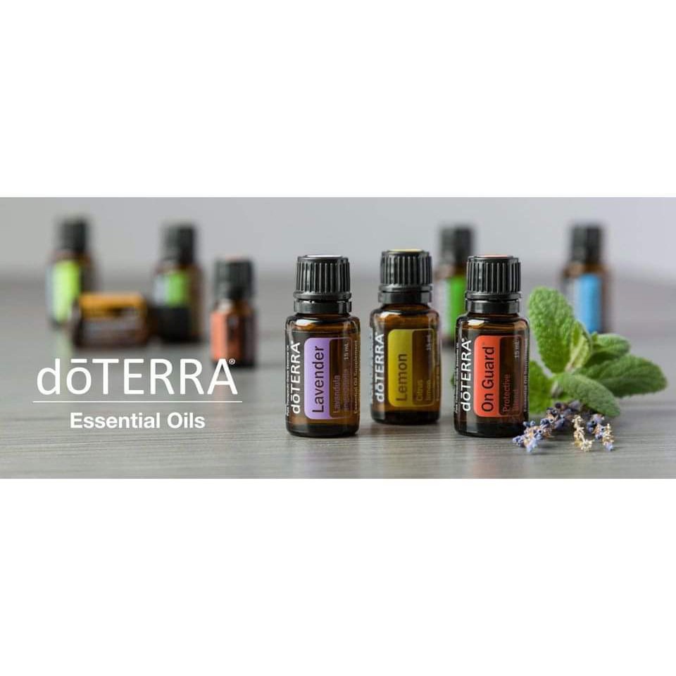 doTERRA Essential Oil 15 ml น้ำมันหอมระเหยเพื่อบำบัด 10 กลิ่นบำบัด เช่น Peppermint,Lemon,Lavender,On