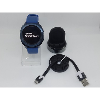 นาฬิกา SAMSUNG GEAR SPORT SM-R600 พร้อมแท่นชาร์จ+สายชาร์จ (สภาพดี) NO.113