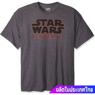 เสื้อยืดสีพื้น Star Wars Mens Rogue One Basic Logo T-Shirt discount Star Wars สตาร์ วอร์ส