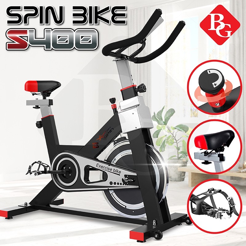 จักรยานออกกำลังกาย จักรยานบริหาร รุ่น SPIN BIKE  รุ่น S400 (Black)