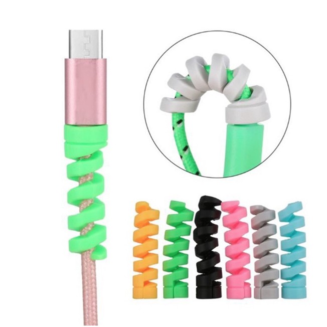 TWIST SPIRAL CABLE PROTECTOR สําหรับ ALL TYPES OF ROUND CABLE (3 ชิ้น)