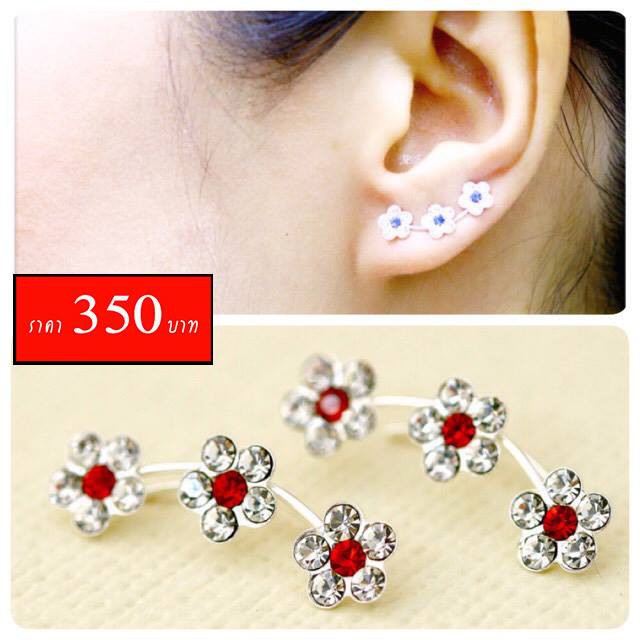 ต่างหูเงินแท้ 92.5