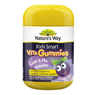 🇦🇺Natures Way Kids Smart Vita Gummies Cold &amp; Flu Immunity 60 ชิ้น