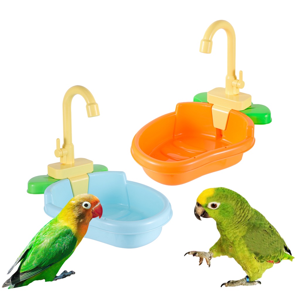 อาบน้ำอัตโนมัติสัตว์เลี้ยงนกอ่างล้างหน้า Parrot ชามอาบน้ำนกอุปกรณ์เสริม Parrot ของเล่นอ่างอาบน้ำนก