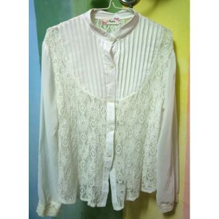 เสื้อผ้าชีฟองงานลูกไม้ (มือ2) อก38"